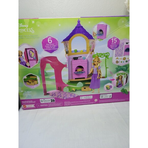 Disney Princess Rapunzel Posable Doll and Tower Playset 15 Pieces NEW - Picture 7 of 12